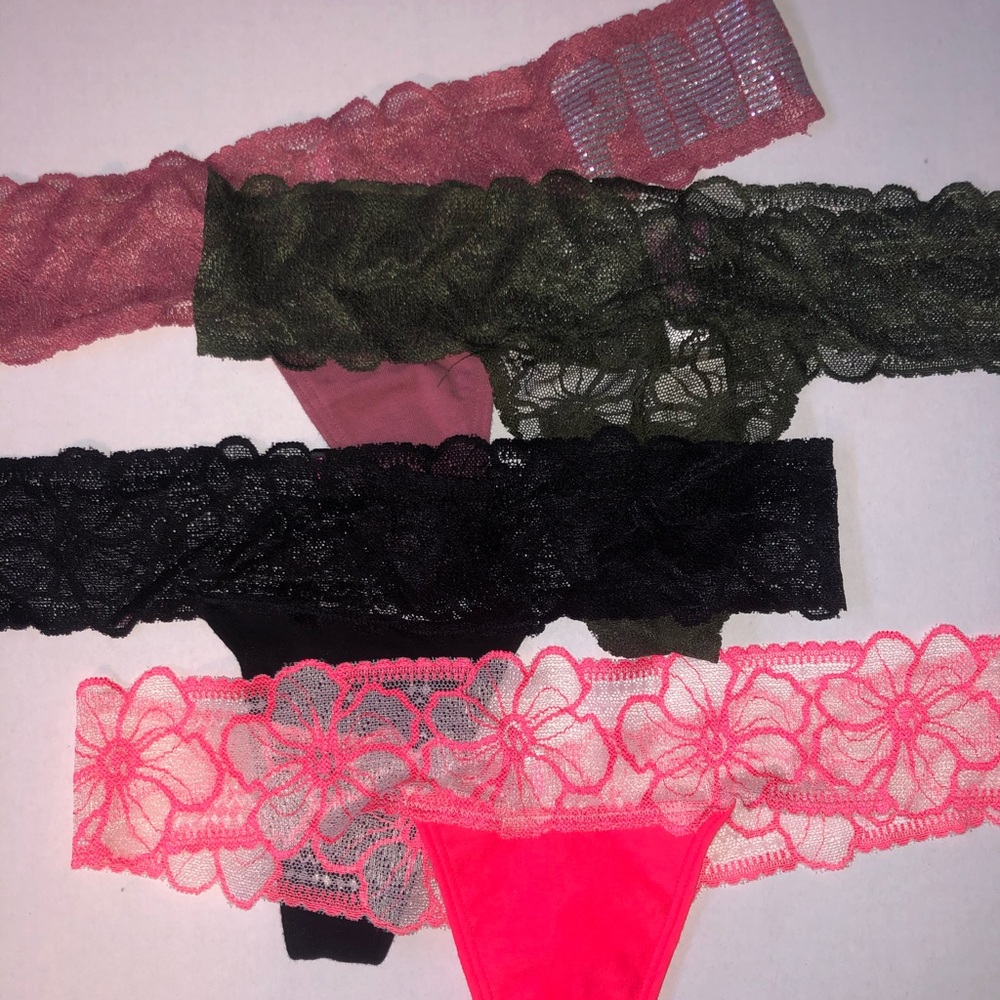 NWT PINK VS THONGS